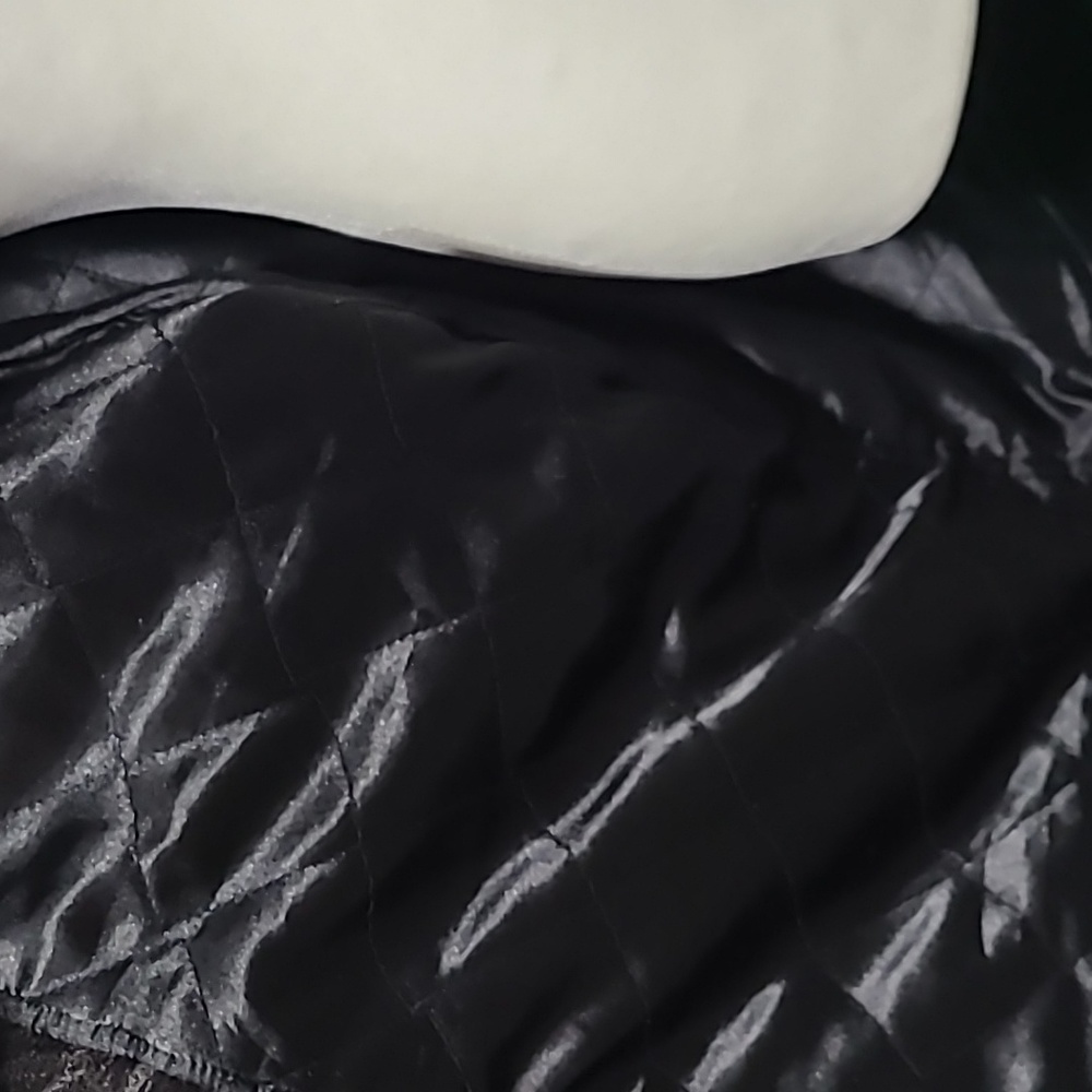 Flashback Vintage Embroidered Faux Fur Black Coat Jacket Size L - Picture 6 of 15